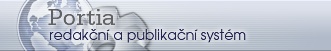 Původní logo Portie z roku 2000 – Portia, redakční a publikační systém
